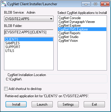CygNet Client Installer/Launcher